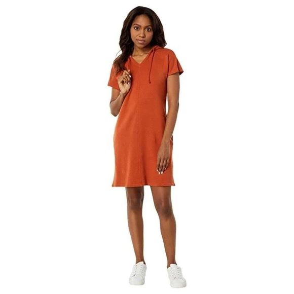 NWT ☀️ Toad&Co | Women's Epiq Hooded Dress - Rust - Picture 3 of 12
